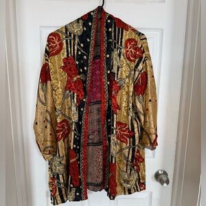 Vintage Sari Jacket Boho Kimono